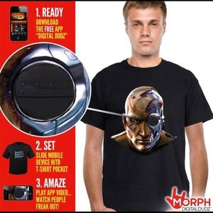 🎃 Cyborg scanning Eye Animated T-Shirt